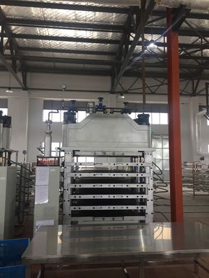 6 Layer Hydraulic Cold Press Machine For EVA Foam Press 1100T Compressing Force